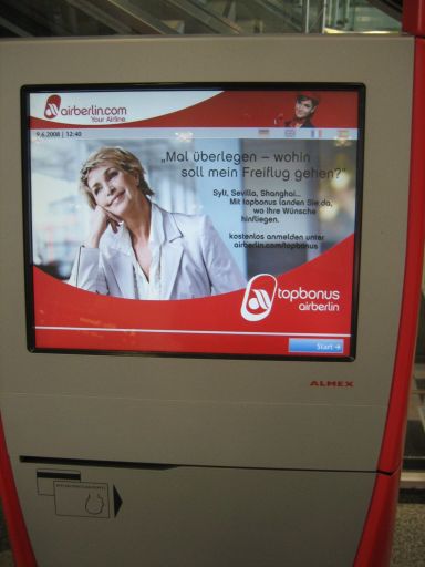 airberlin, Check In Automat
