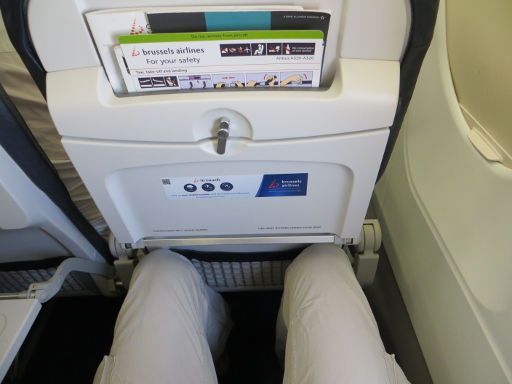 Brussels Airlines, Economy, Standard Sitzplatz Beinfreiheit