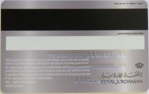 Royal Plus, Royal Jordanian Airlines Meilenprogramm, Silver Plus Karte 2013