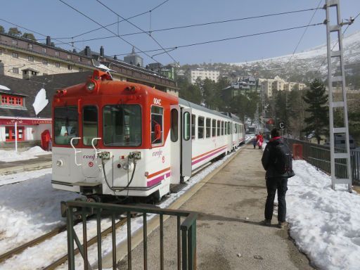 renfe Cercanías, Spanien, Line C-9 im Bahnhof Puerto de Navacerrada