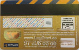ING Direct Spanien, Debitkarte, MasterCard® Kreditkarte