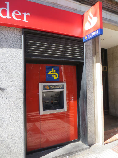 ING Direct, Spanien, Geldautomat der Santander Bank in Madrid