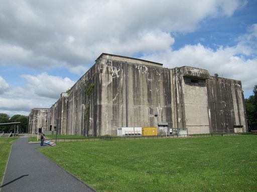 U-Boot Werft–Bunker Valentin, Bremen, Deutschland, Außenansicht von Westen