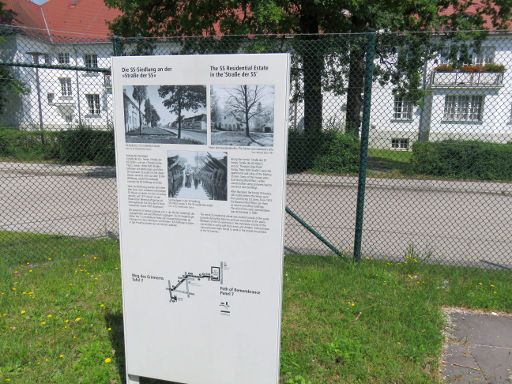 Dachau, Deutschland, KZ Gedenkstätte, ehemalige SS-Siedlung heute Bayerische Bereitschaftspolizei Unterkünfte