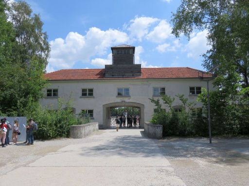 Dachau, Deutschland, KZ Gedenkstätte, Haupttor Eingang Konzentrationslager