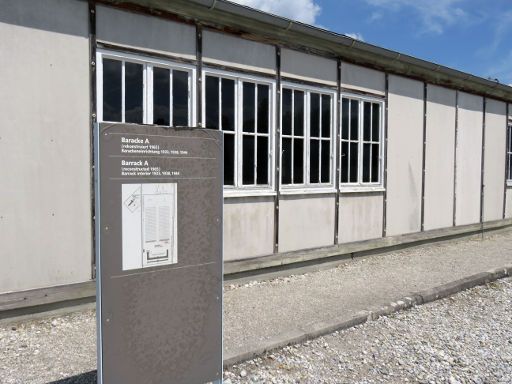 Dachau, Deutschland, KZ Gedenkstätte, Nachbau einer Baracke