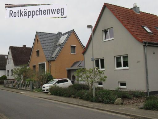 Reichsheimstättenamt Siedlungstadt, Hannover, Deutschland, umgestaltete Häuser am Rotkäppchenweg, 30657 Hannover