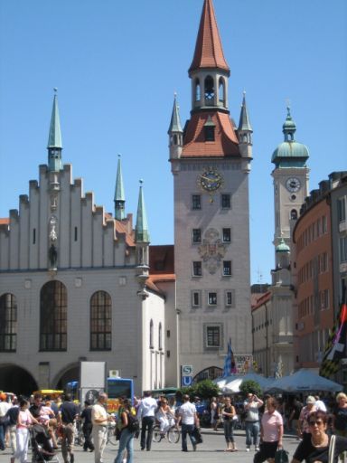 München, Deutschland, altes Rathaus am Marienplatz