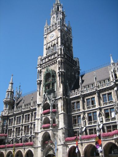 München, Deutschland, neues Rathaus am Marienplatz