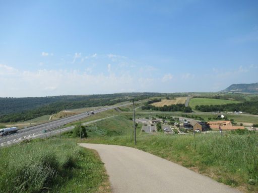 Viaduc de Millau, Informationszentrum, Millau, Frankreich, Blick Richtung Norden