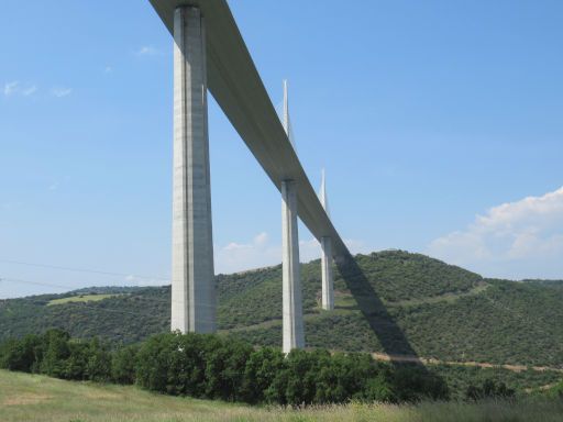 Viaduc de Millau, Autobahnbrücke, Millau, Frankreich, Ansicht Richtung Norden