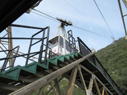 Cable Car Gibraltar, Gibraltar, Halt Mittelstation