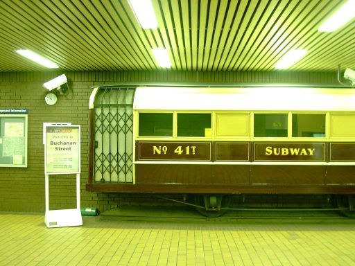 Glasgow, Großbritannien, historische U Bahn