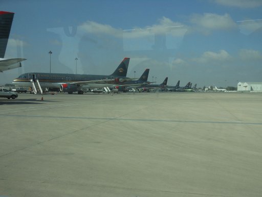 Queen Alia International Airport, Amman, Jordanien, Rollfeld mit Royal Jordanian Flotte