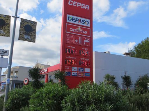 CEPSA Spanien, CEPSA Tankstelle in San Antonio