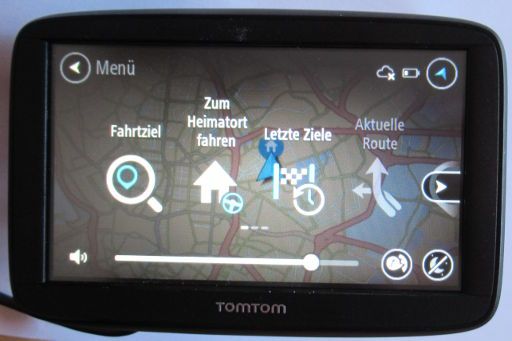 TomTom START 52 Europe 45 Länder Navigation, Gerät mit Hauptmenü