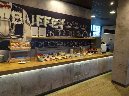 ibis budget Wien Sankt Marx, Wien, Österreich, ein Teil vom Frühstücksbuffet