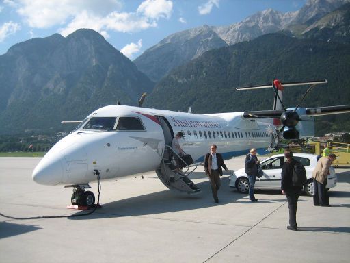 Flughafen Innsbruck INN, Österreich, Tyrolean Airways auf dem Vorfeld