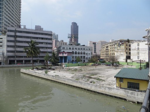 Manila, Philippinen, Pasig Fluss in der Nähe der Hauptpost
