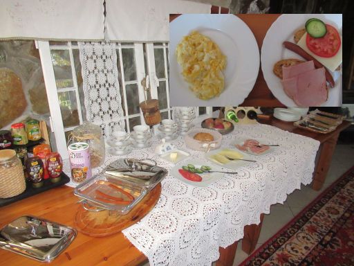 Hotel Zaułek, Lubań - Lauban, Polen, Frühstücksbuffet und Rühreier auf Bestellung