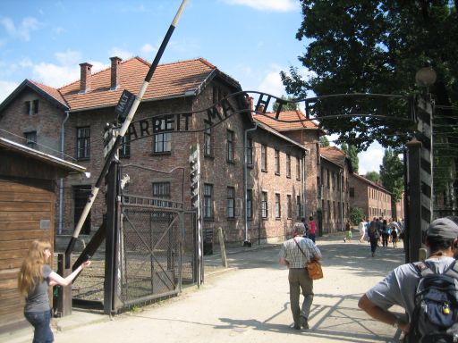 Eingang Konzentrationslager, Auschwitz Birkenau, Oświeçim,Polen