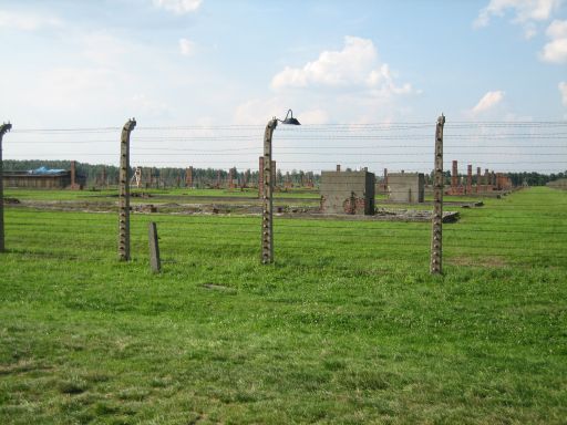 Ruinen der Holzbaracken Birkenau, Konzentrationslager, Auschwitz Birkenau, Oświeçim,Polen