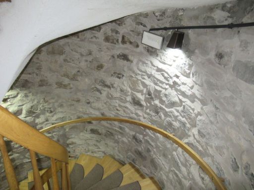 Wieża Bracka - Brüderturm, Lubań - Lauban, Polen, Treppenaufgang zur Ausstellung Mineralien der westlichen Sudeten