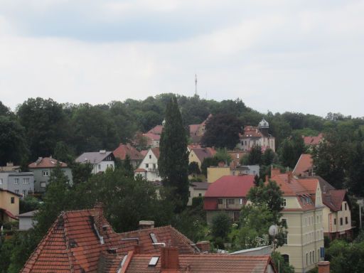 Wieża Bracka - Brüderturm, Lubań - Lauban, Polen, Ausblick Steinberg