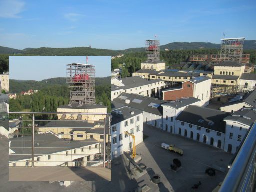 Stara Kopalnia - Steinkohlebergwerk Museum, Wałbrzych - Waldenburg, Polen, Aussichtsturm mit offener Terrasse