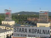 Stara Kopalnia - Steinkohlebergwerk Museum, Wałbrzych - Waldenburg, Polen, Aussichtsturm mit offener Terrasse