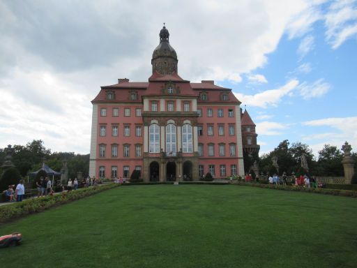 Zamek Książ - Schloss Fürstenstein, Wałbrzych - Waldenburg, Polen, Vorplatz und Eingang Schloss