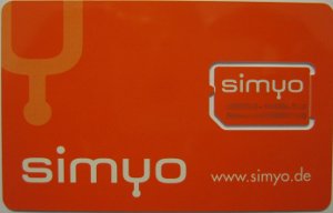 simyo, prepaid SIM Karte, Deutschland