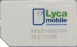 Lycamobile prepaid SIM Karte, Portugal
