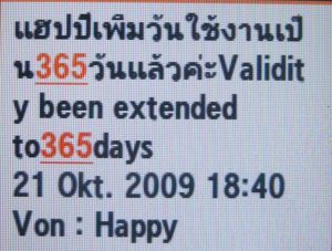 DTAC Happy Validity been extended to 365 days