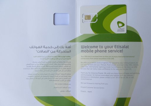etisalat New Wasel prepaid SIM Karte Vereinigte Arabische Emirate, Starterpaket
