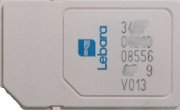 Lebara móvil, prepaid UMTS SIM Karte, Spanien, SIM Karte Vorderseite