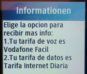 Vodafone SIM prepago, prepaid UMTS SIM Karte, Spanien, Tarif Vodafone Facil