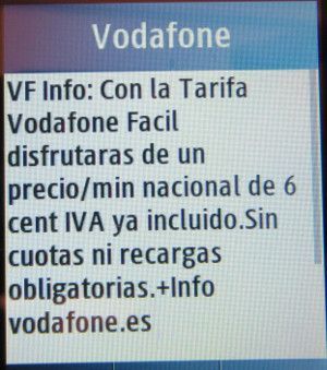 Vodafone SIM prepago, prepaid UMTS SIM Karte, Spanien, Vodafone Facil Gesprächstarif