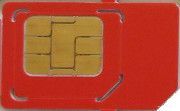 Vodafone SIM prepago, prepaid UMTS SIM Karte, Spanien, SIM Karte Vorderseite