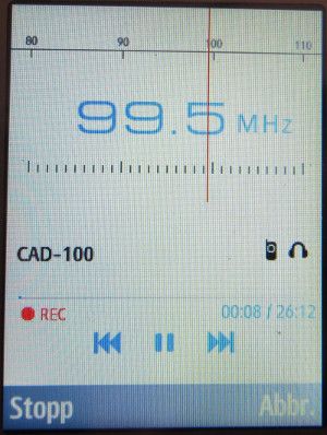 Samsung, Mobiltelefon, GT–C3590 Radio mit RDS und Aufnahme