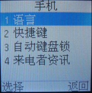 Samsung, Mobiltelefon, GT–E1085T, Display mit chinesischen Schriftzeichen