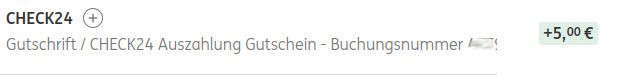 5,- Gutschein aus Centauro Buchung auf ING Bank Konto im November 2024