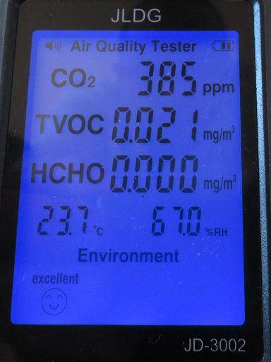 JLDG JD-3002, Luftqualität Testgerät, LCD Bildschirm beleuchtet