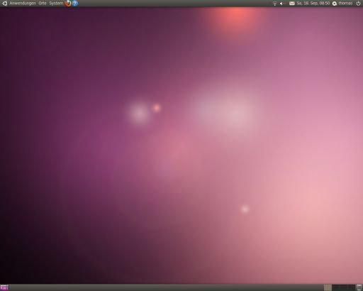 Ubuntu, 10.04, LTS, Lucid Lynx, Startbildschirm