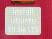Ubuntu 18.04 LTS, Install Schaltfläche