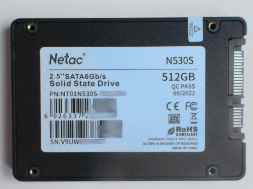Netac® SSD N530S mit 512 GB