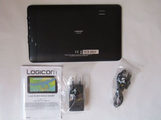 Tablet Android™, Logicom La Tab 292, Lieferumfang Tablet Android™, Kurzanleitung, Netzteil und Kabel