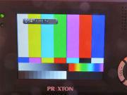Prixton® TV 1000, portabler DVB–T Fernseher, Bildschirm mit Testbild