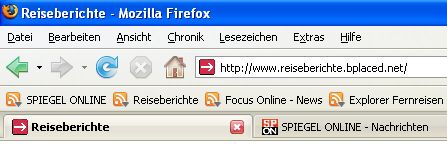 RSS Newsfeed Icon beim Firefox