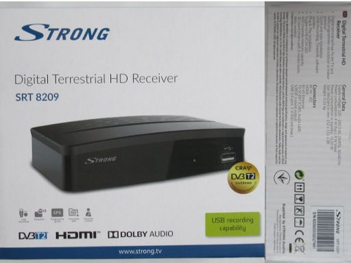 Strong SRT 8209 DVB-T2 HD Receiver, Verpackung